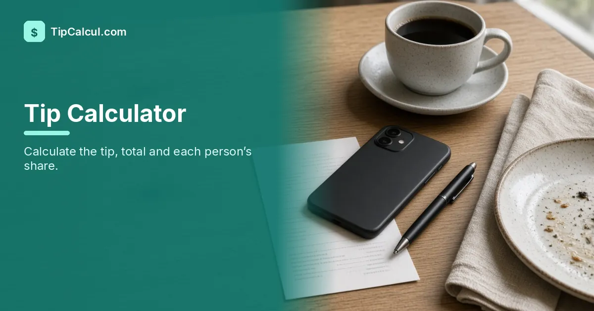 Tip Calculator – Calculate Tips and Split the Bill